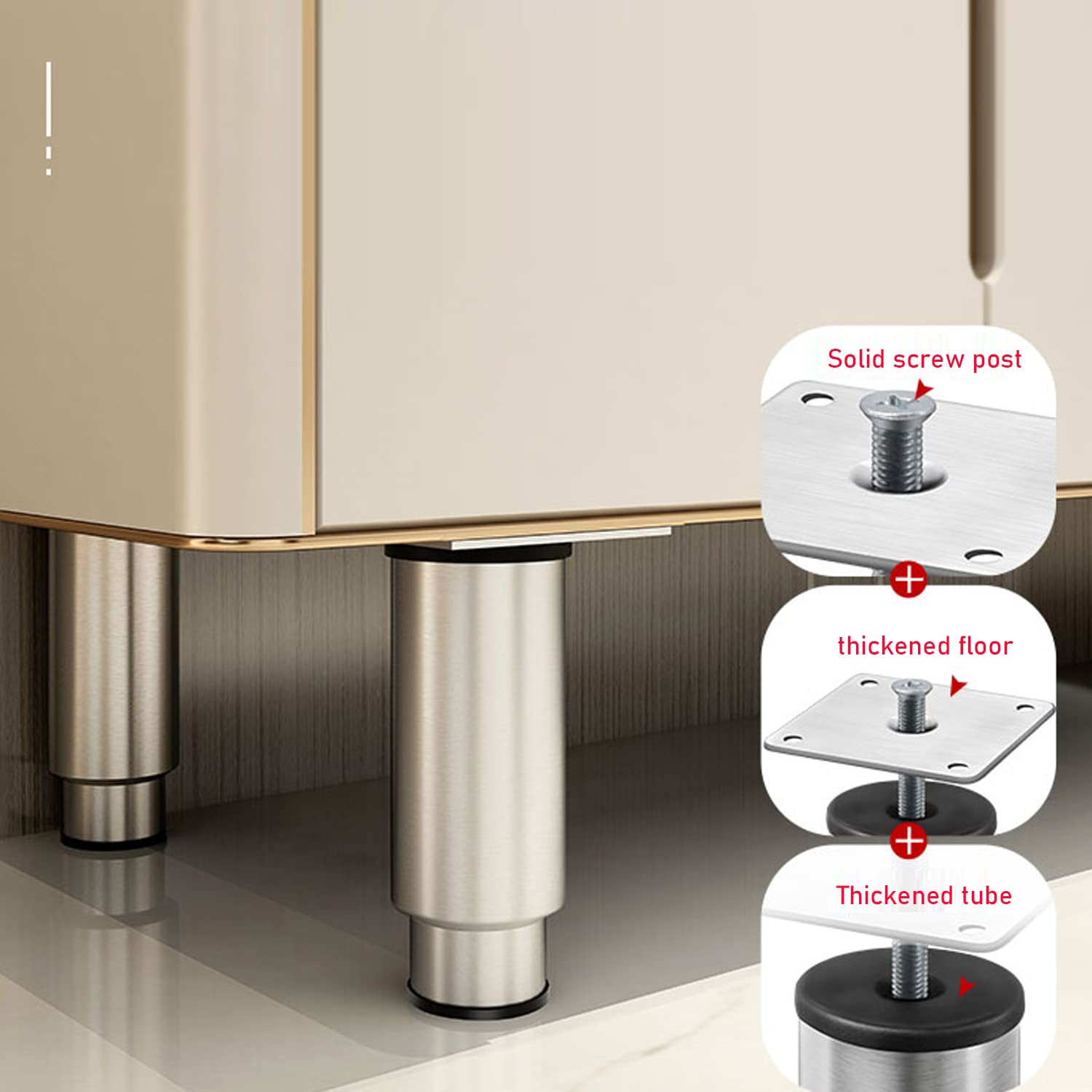 Amazon.co.jp: 家具ソファ脚、調節可能な4個セット、ステンレス Amazon.co.jp: 家具ソファ脚、調節可能な4個セット、ステンレス